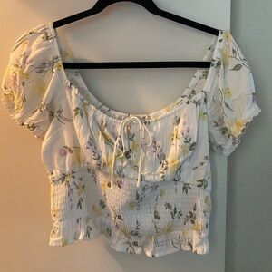 Hollister Cap Sleeve Crop Top